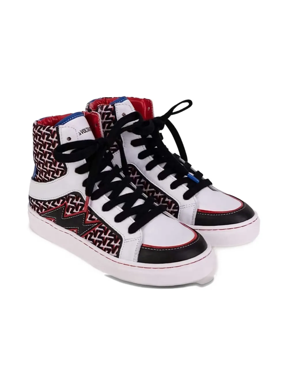 

Высокие кеды с монограммой Zadig & Voltaire Kids, белый