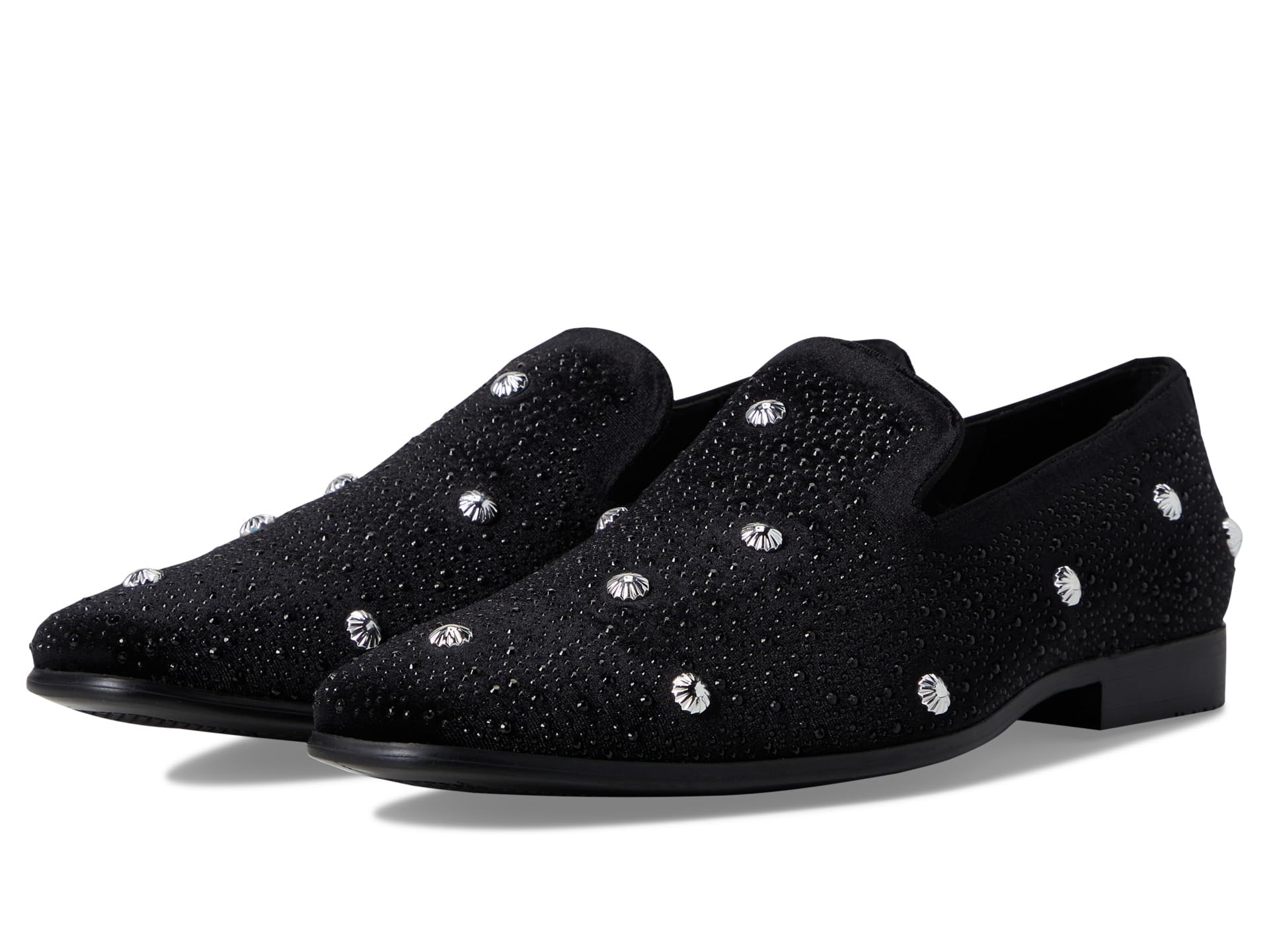 

Оксфорды Stacy Adams Spangle Rhinestone Slip-On, цвет Black/Silver