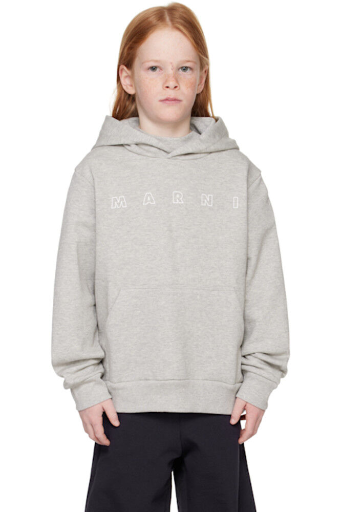 

Детская серая толстовка с логотипом Marni