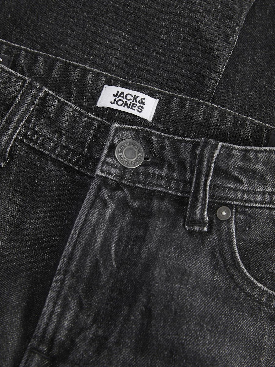 Джинсы свободного кроя Jack & Jones Junior JJIChris JJIOriginal, Black Denim — фото 4