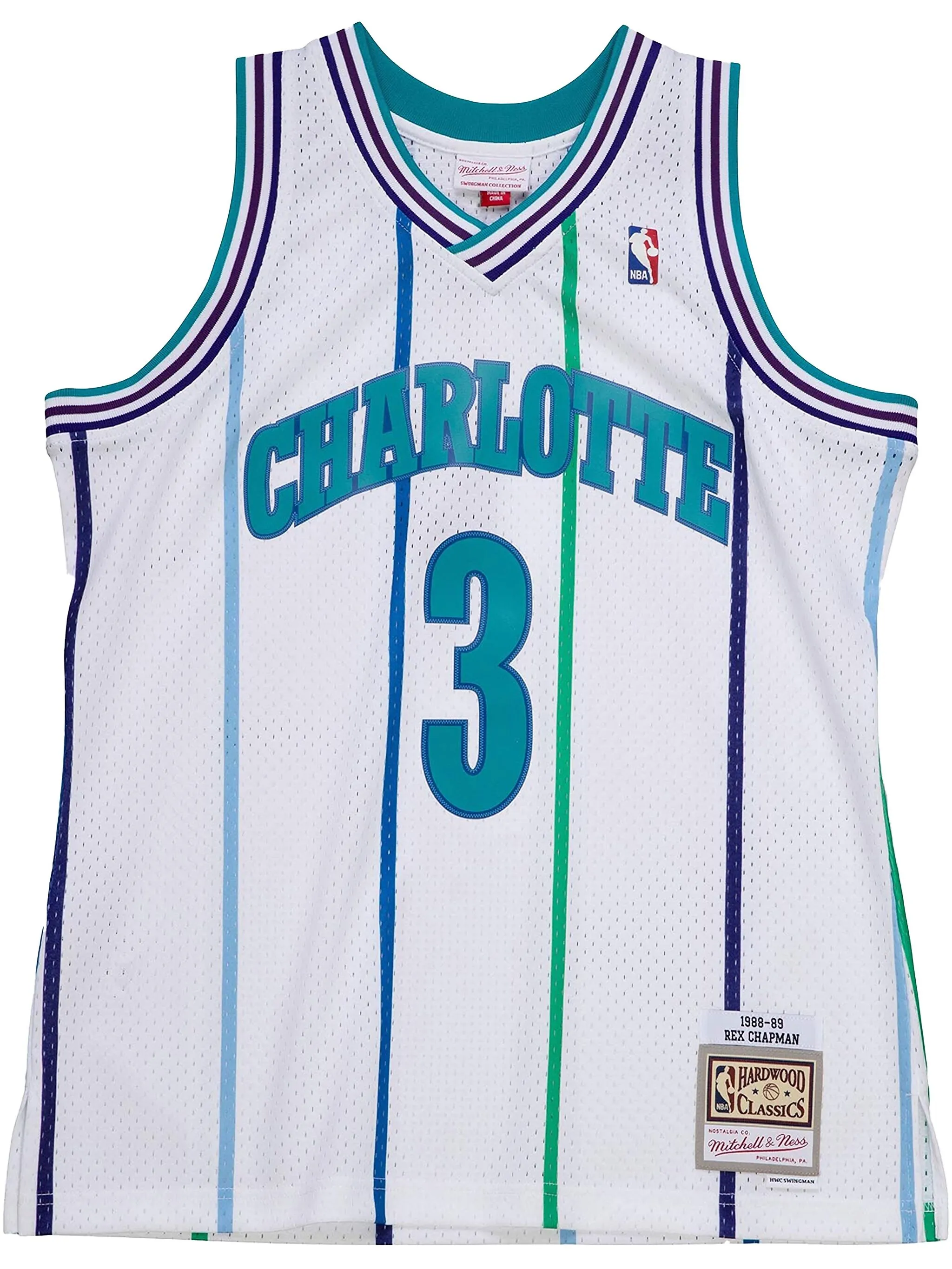 

Топ NBA Hornets 1988 Rex Chapman Mitchell & Ness, белый