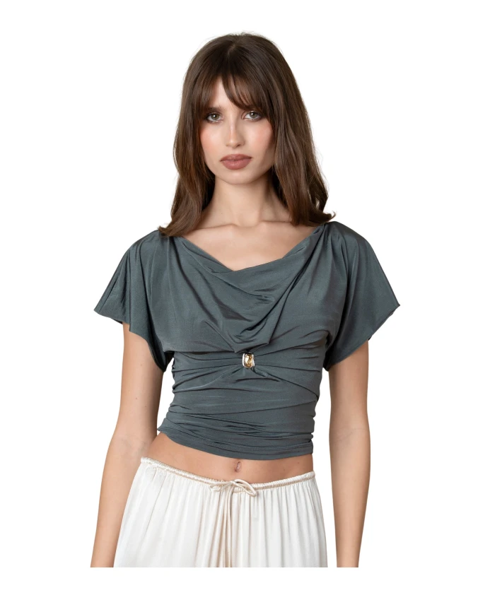 

Прозрачная блузка Haze на пуговицах Guaja., зеленый