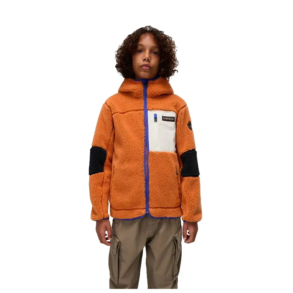 

Толстовка Napapijri Yupi 3 full zip, оранжевый