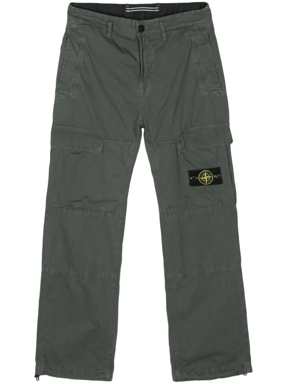 

Прямые брюки с нашивкой Compass Stone Island, зеленый