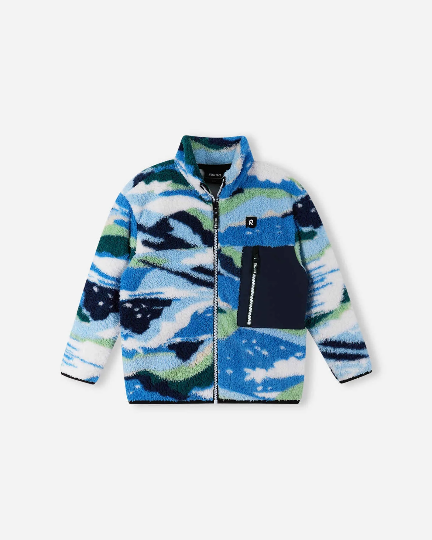 

Детская флисовая куртка с ворсом Turilas Reima, цвет Cool Blue