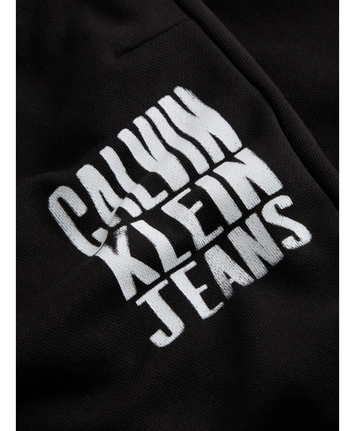 Черные спортивные штаны из экологически чистого хлопка Calvin Klein, черный — фото 3
