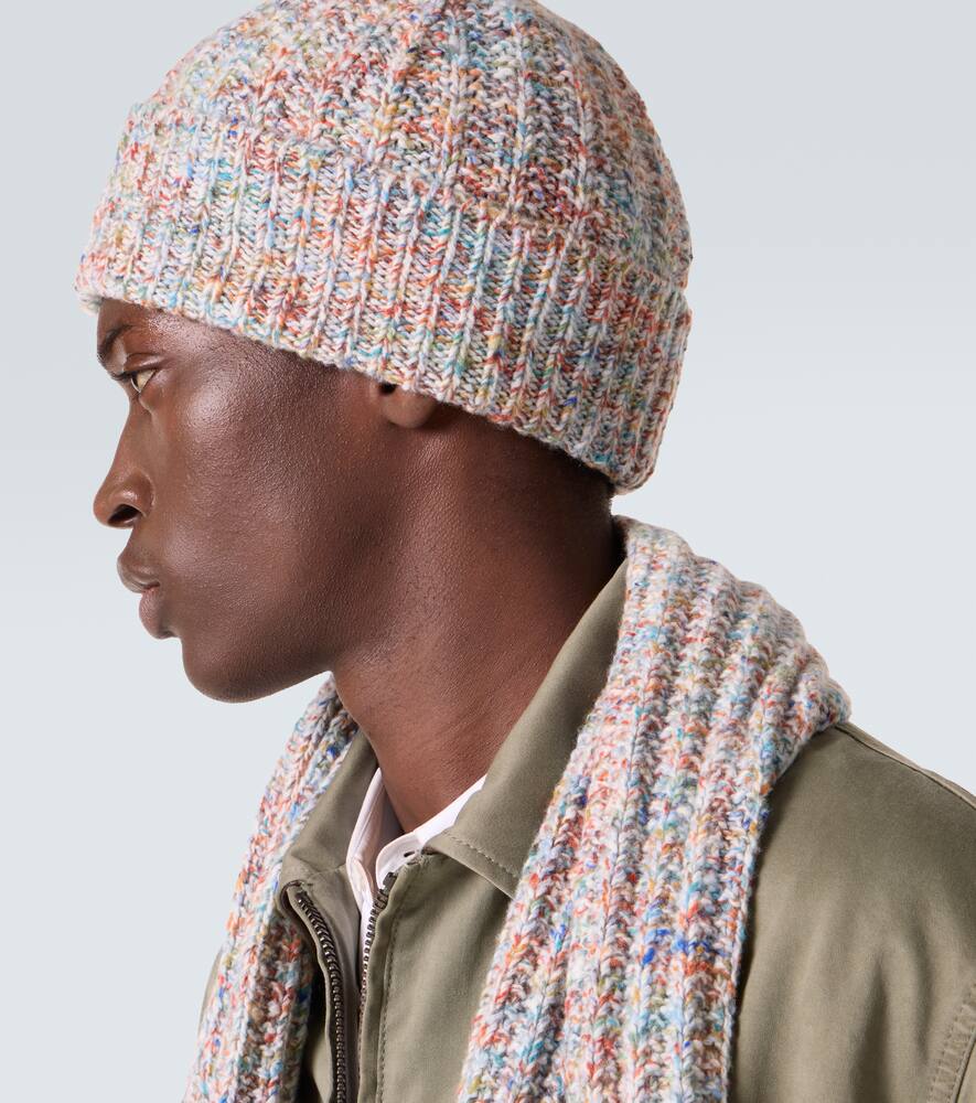 Вязаная шапка из шерсти и кашемира Anagram Loewe, Multicolor — фото 3