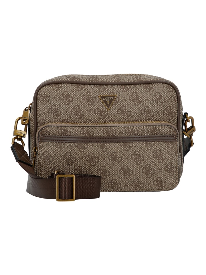 

Сумка через плечо Milano 25 см бежево-коричневого цвета Guess