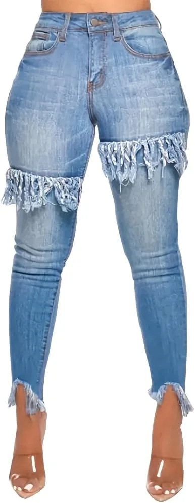 

Женские джинсы Stretch Denim Skinny Plus Size XJJUYIS