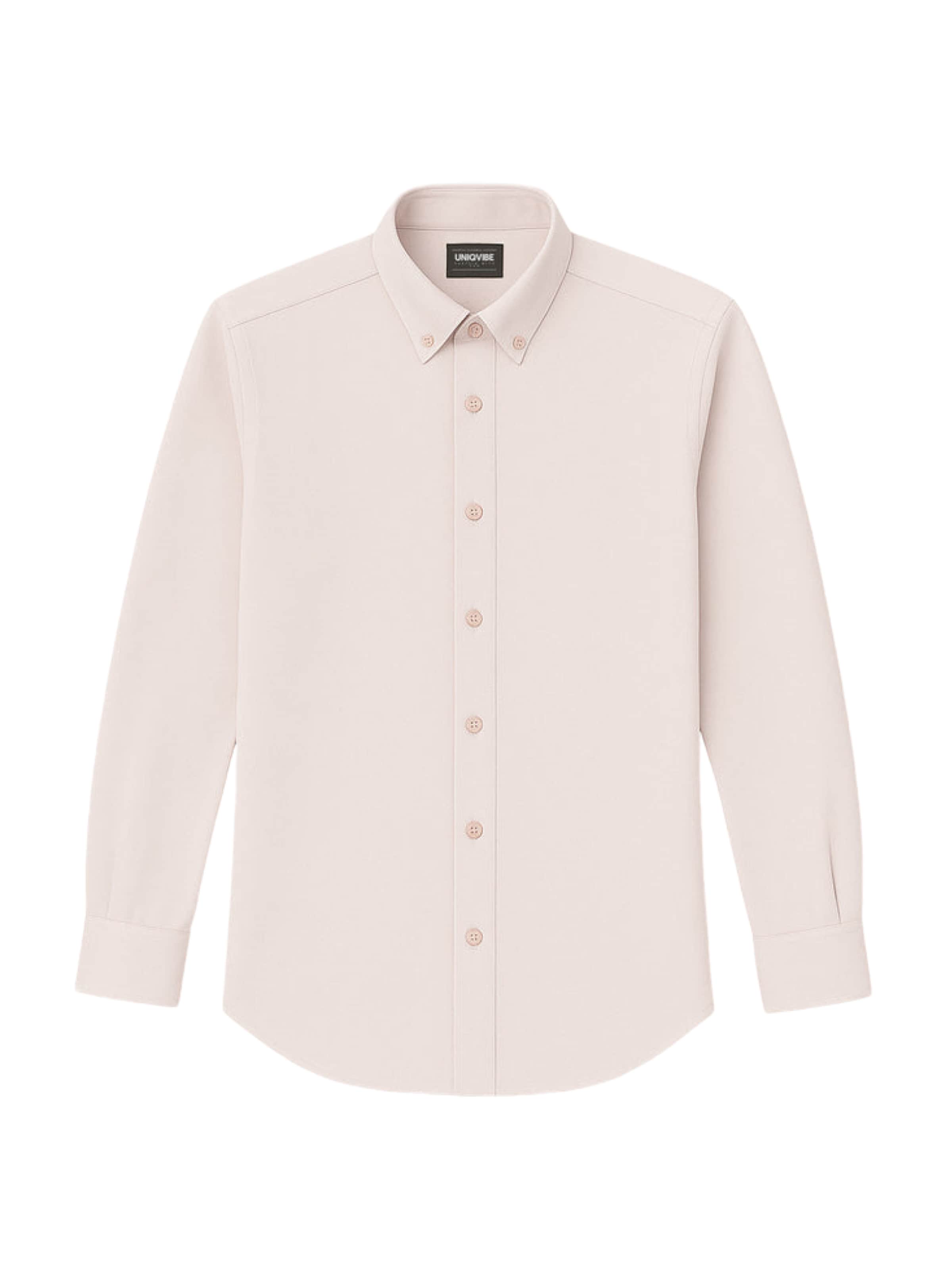 

UNIQVIBE Рубашка с пуговицами приталенного кроя в бежевом цвете