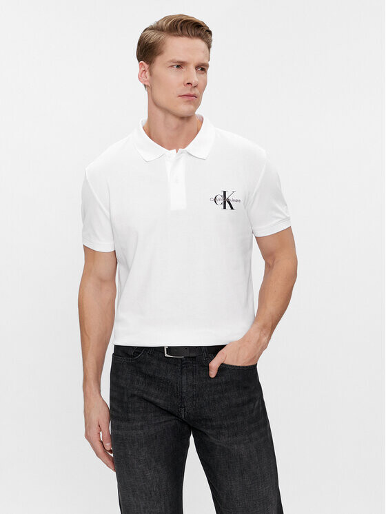 

Рубашка поло стандартного кроя Calvin Klein, белый