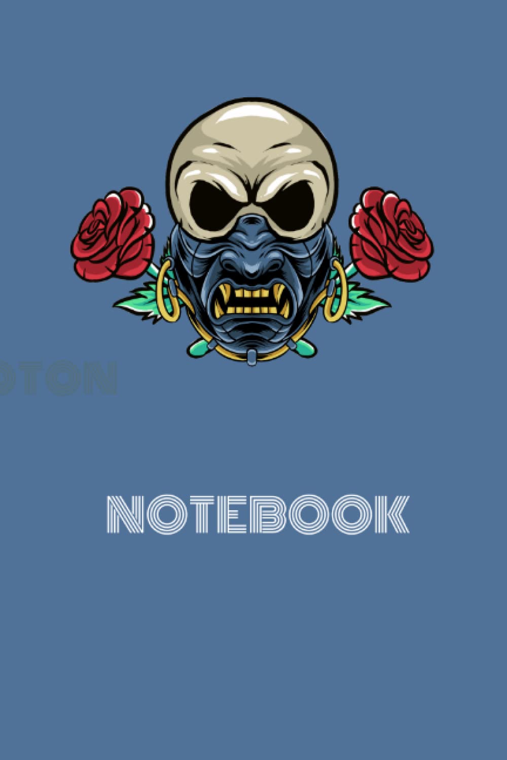 

Samurai Masked Skull Notebook: 100 pages of College Lined Paper 6'9inch (Independently published)