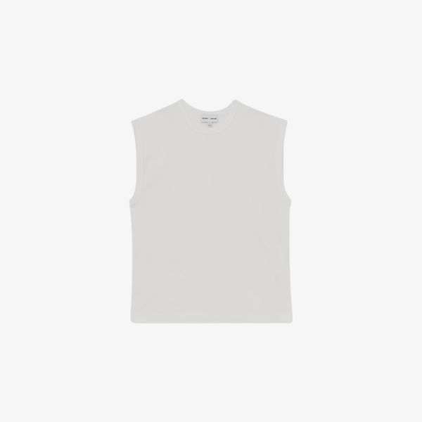 

Жилет Reiss x les 100 ciels Dylan оверсайз из хлопкового джерси, белый