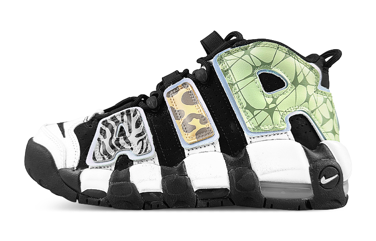 

Кроссовки Nike Air More Uptempo Vintage Basketball Shoes Women's Mid-Top White/Green