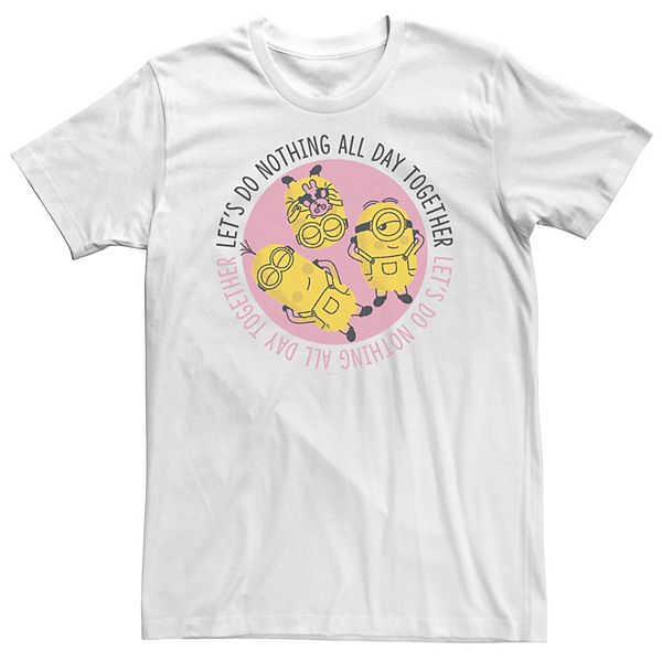 

Футболка Big & Tall Despicable Me Minions Valentine's Day Let's Do Nothing Licensed Character