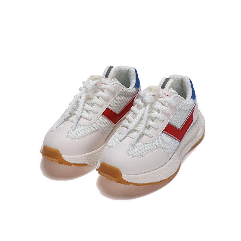 Современные детские кроссовки Lifestyle Kids Low-top Белый/Красный/Синий Pony, белый — фото 3
