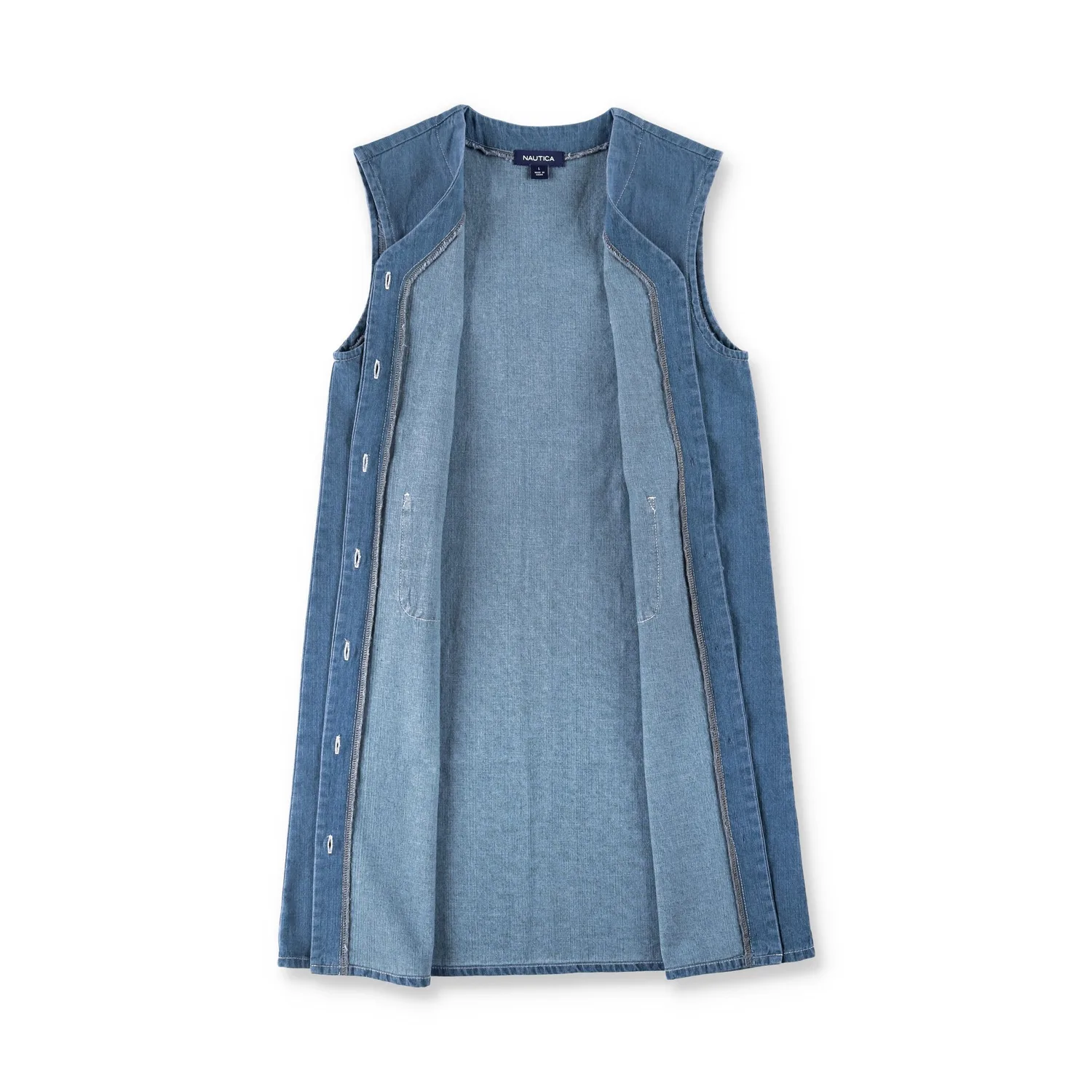 Джинсовая юбка-комбинезон, растягивающаяся на два слоя Nautica, blue — фото 3