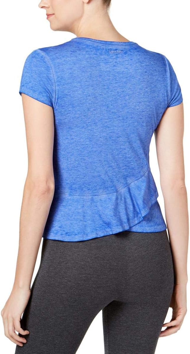 Женская футболка с расклешенным подолом Calvin Klein Performance, Blue — фото 2