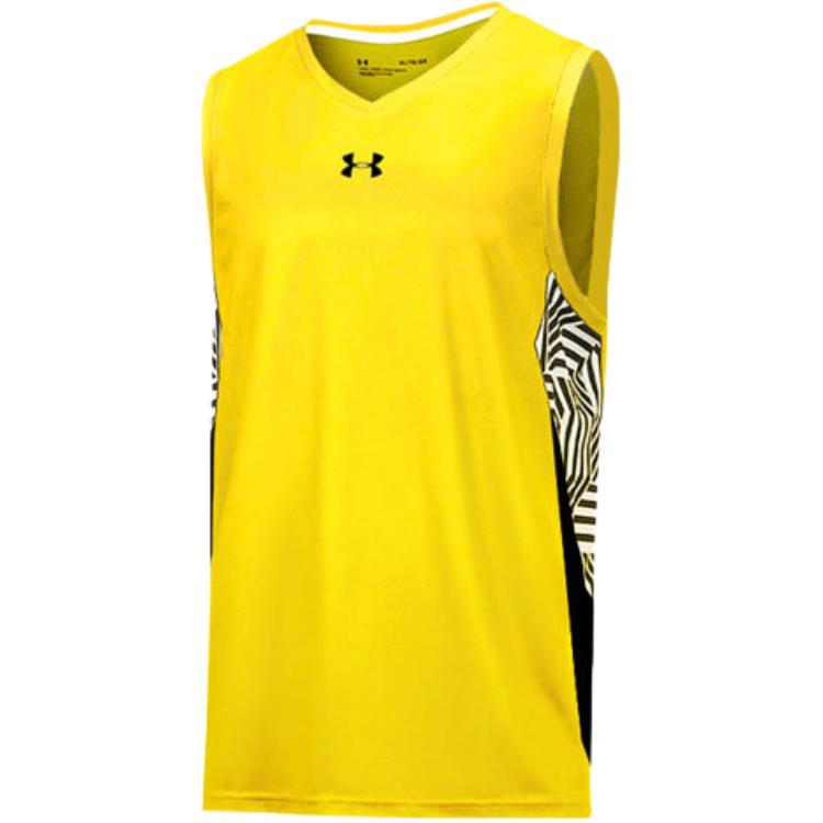 

Under Armour Мужская желтая баскетбольная майка