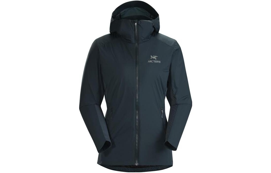 Куртка женская Arcteryx Atom Series на молнии, зеленый — фото 3