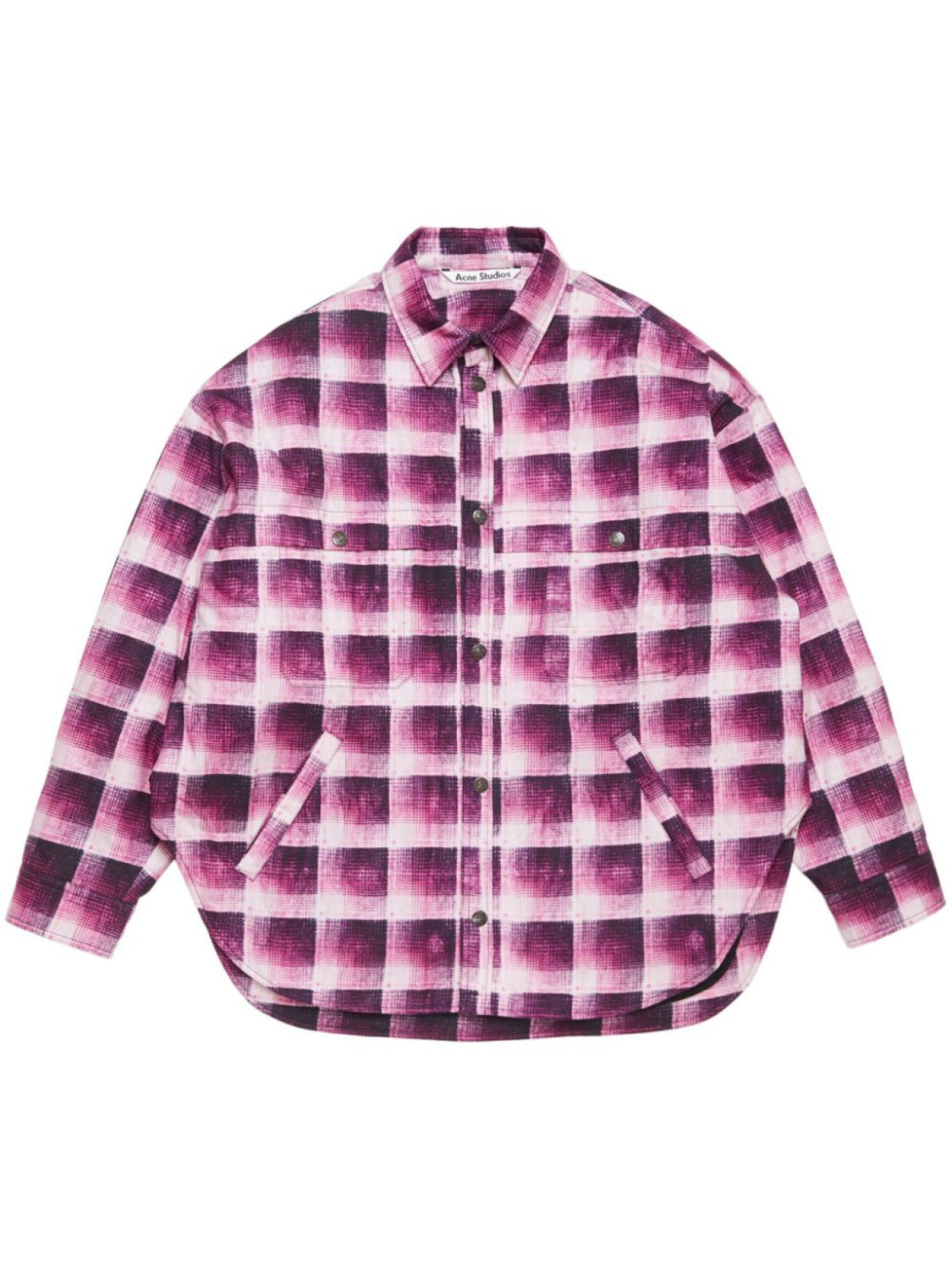 

Acne Studios клетчатая рубашка, розовый