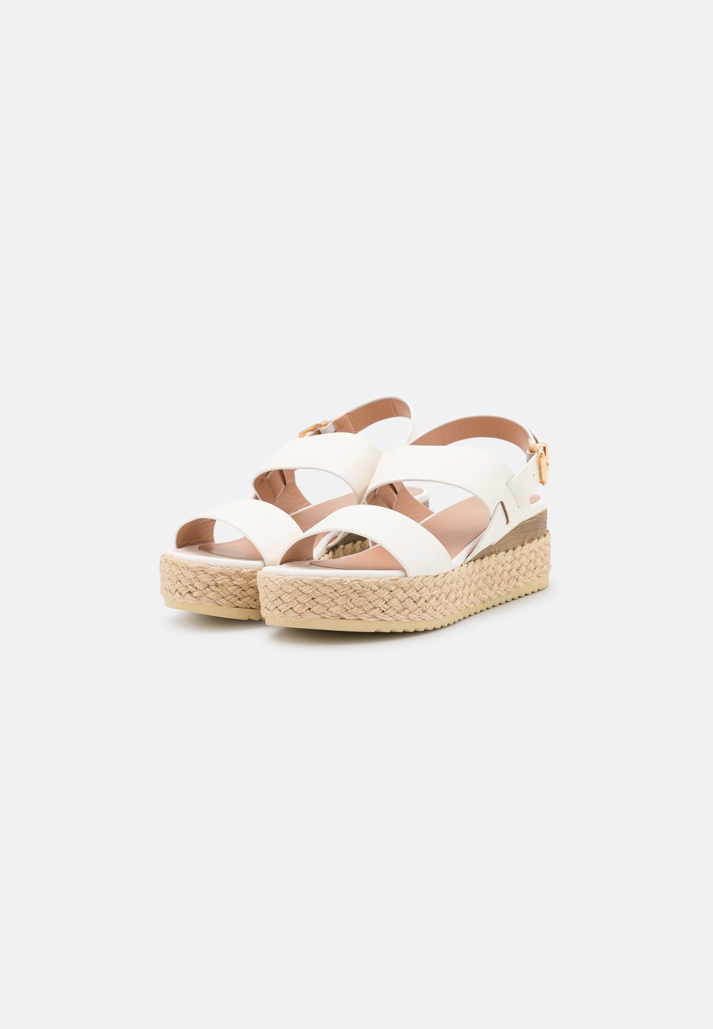 Босоножки на танкетке Espadrilles Anna Field by Zalando, белый — фото 3