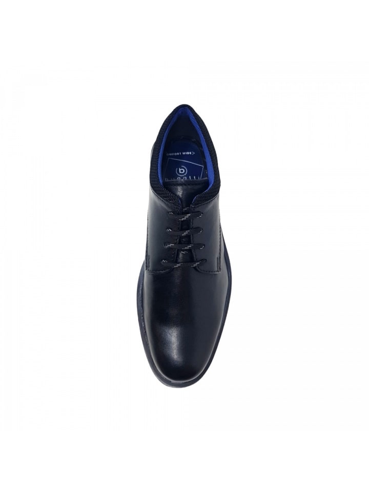 Bugatti shoes Элегантные туфли на шнуровке черного цвета — фото 3