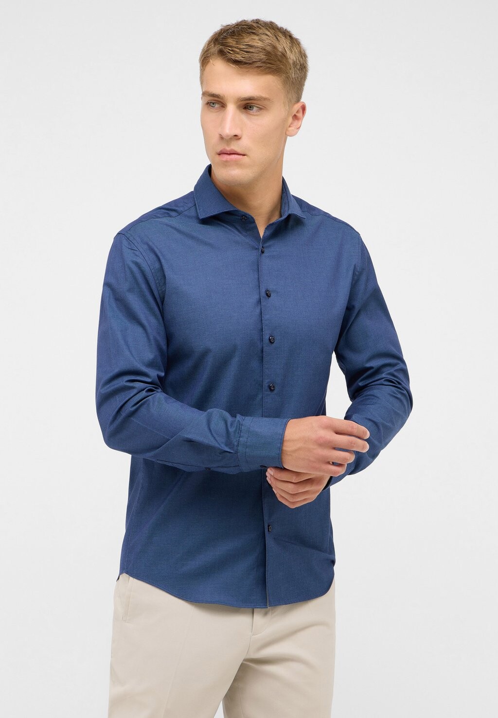 

Рубашка SLIM FIT Eterna, темно-синий