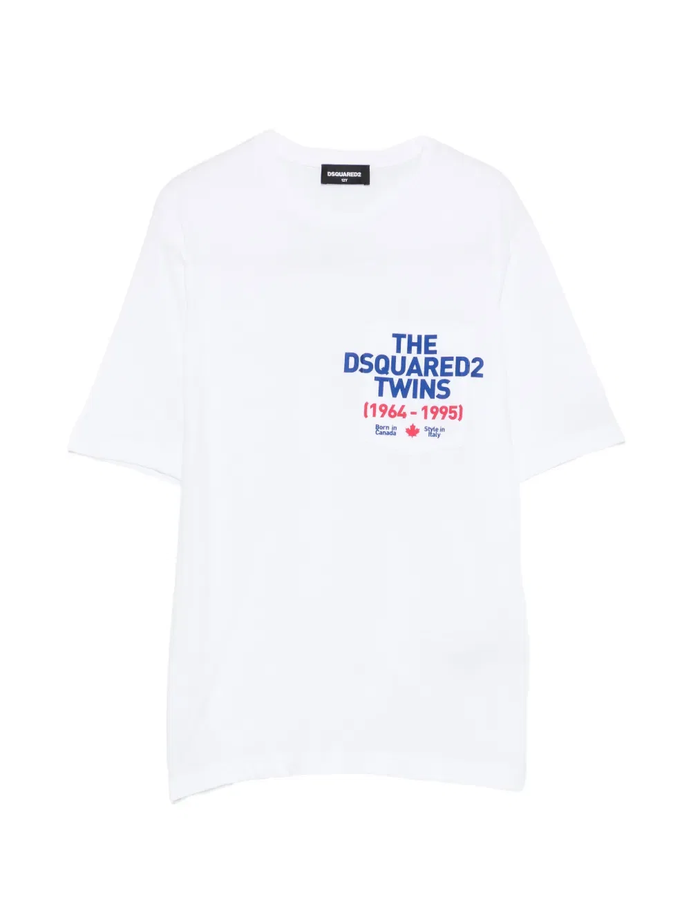 Футболка с надписью Dsquared2 Kids, белый
