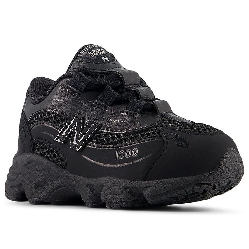 (TD) New Balance 1000 Bungee Lace 'Triple Black' — фото 4