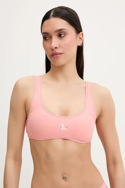 Купальник топ Calvin Klein, оранжевый