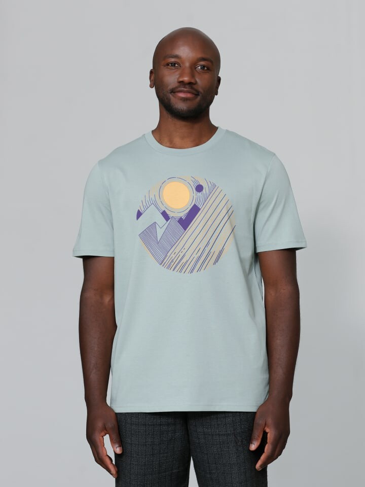 

Футболка wat Apparel T-Shirt Geometric Landscape 3, цвет Aloe