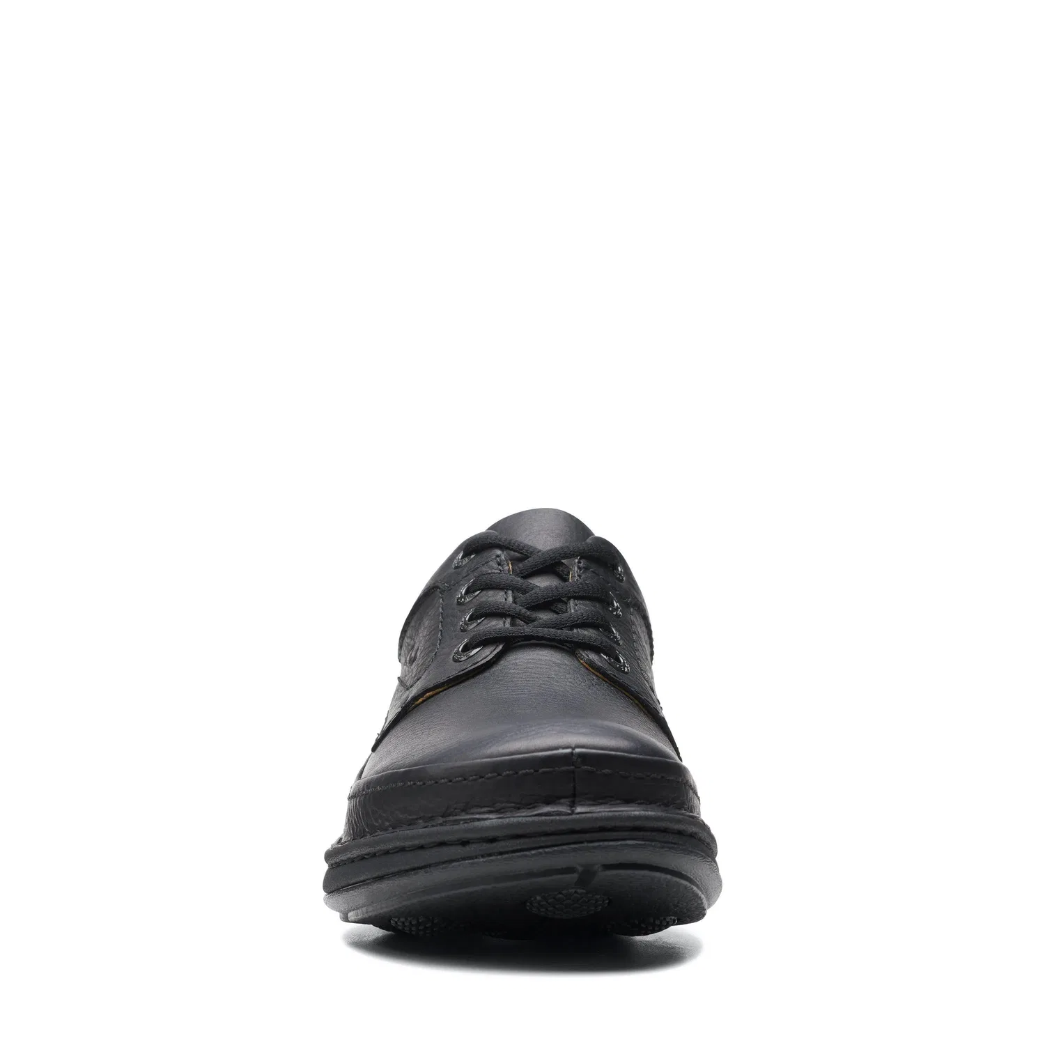 Дерби мужские Clarks Nature Three на кожаной подошве, черный — фото 3