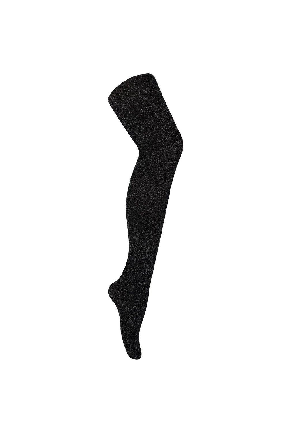 

Блестящие колготки с узором Sock Snob, черный