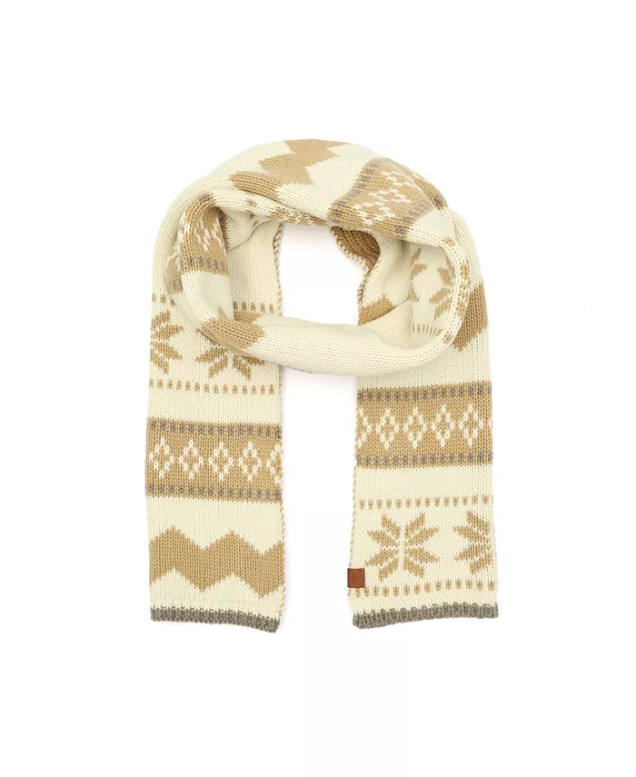 

Шарф Fair Isle Frye and Co., слоновая кость/кремовый