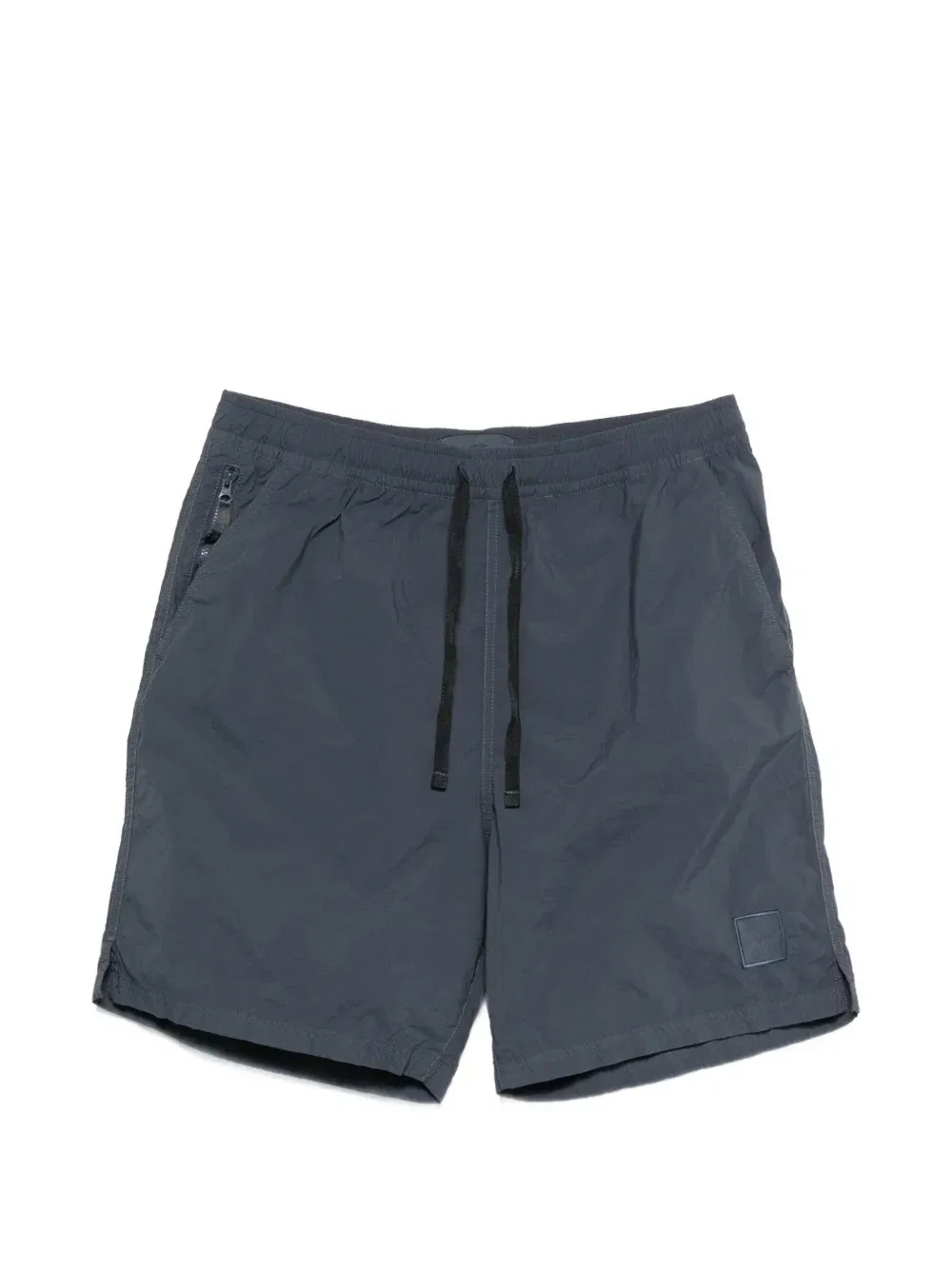 Спортивные шорты на шнуровке с нашивкой с логотипом Stone Island, синий