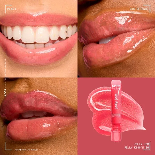 Блеск для губ NYX PROFESSIONAL MAKE UP Jelly Job, 08 Jelly Kiss'd — фото 3
