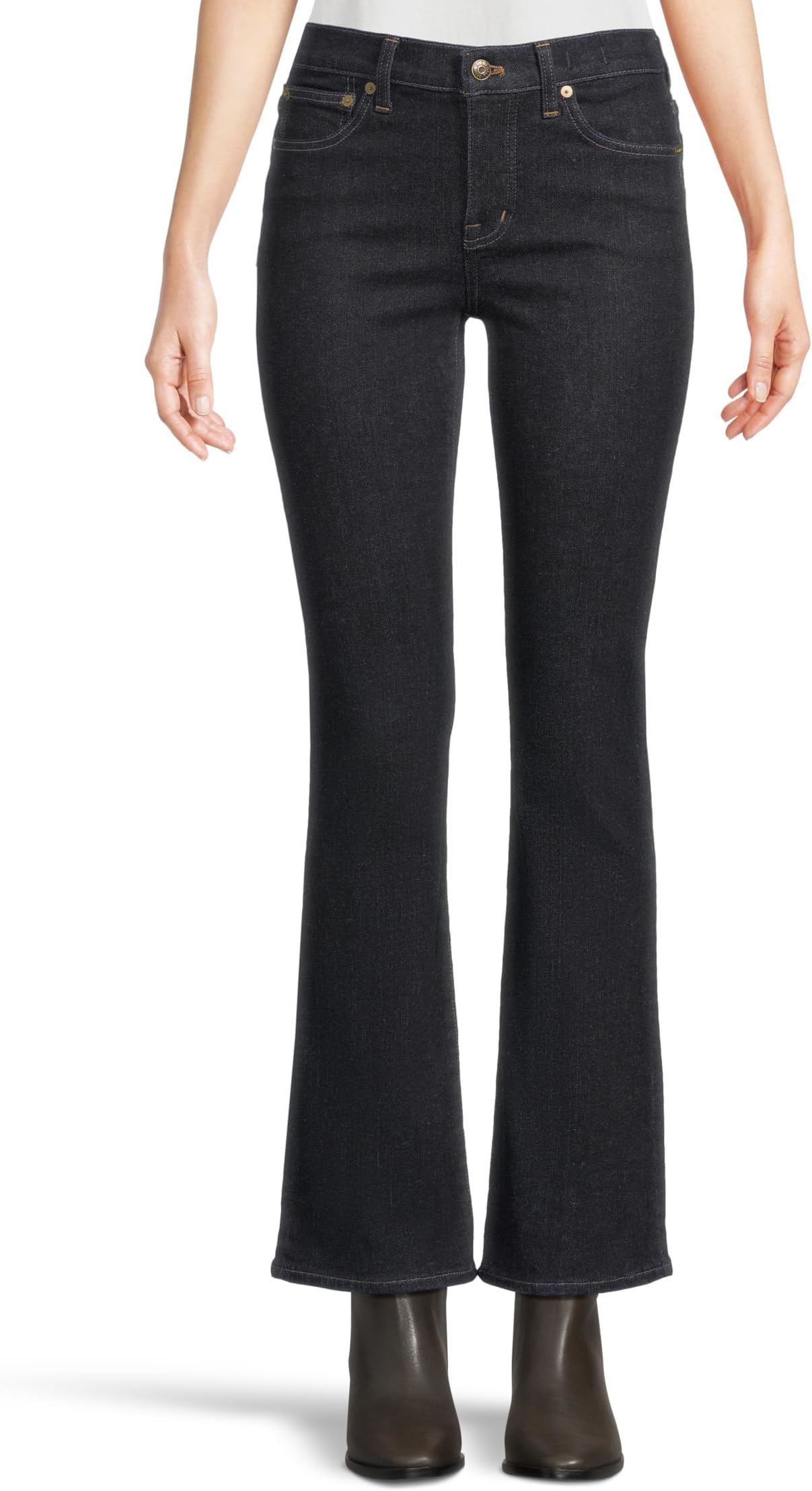 

Джинсы Madewell Full Length Kick Out Rinse in Rinse Wash, цвет Rinse Wash