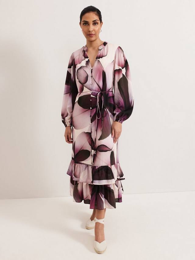 

Миниатюрное платье в цветочек от clarra Phase Eight, цвет Purple/Multi