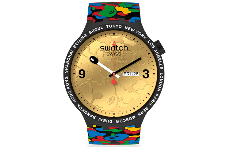 

Унисекс-часы SWATCH 47 мм золотые