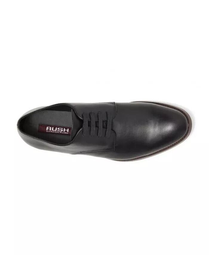 Мужские туфли Fulton Dress Casual на шнуровке с простым носком Дерби RUSH Gordon Rush, черный — фото 3