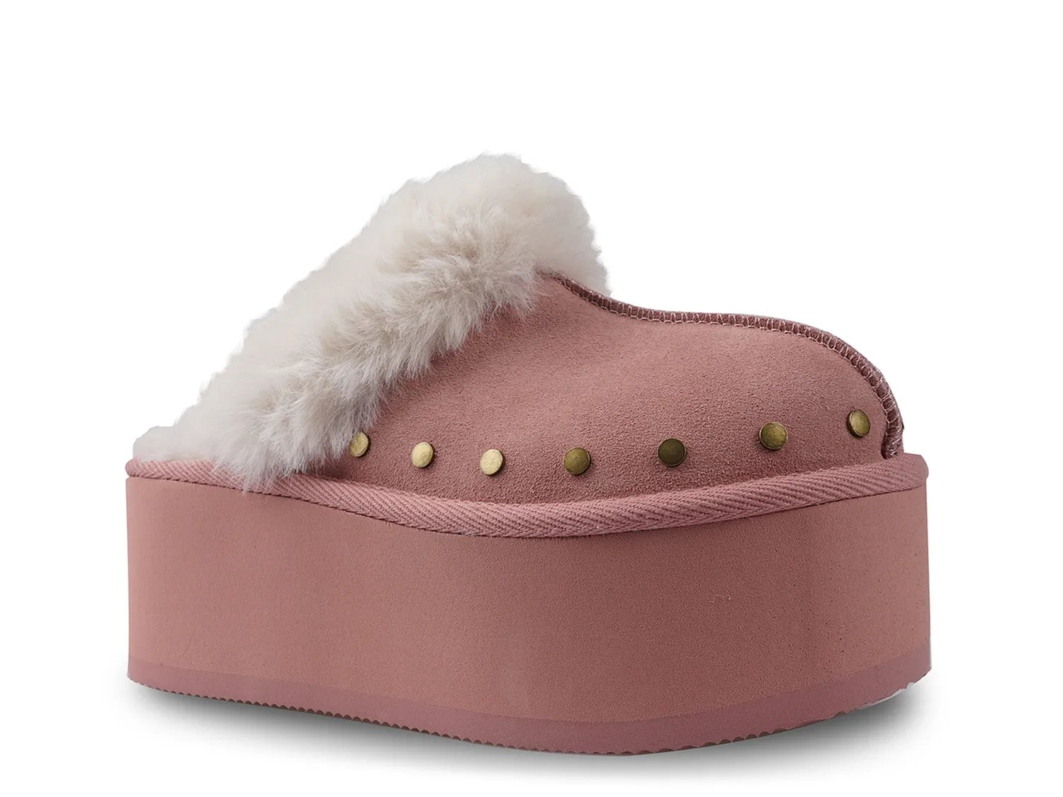 Сабо Candie's Sutton Platform Clog, Pink Suede