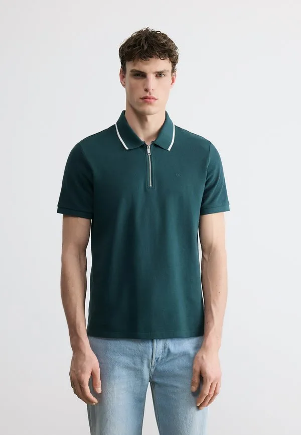 Поло-Рубашка tipped zip d2 collection Calvin Klein, Nearly Navy