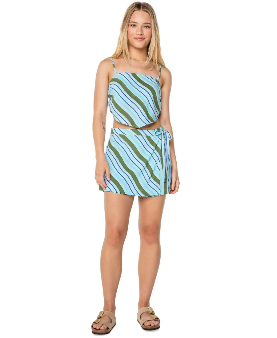 Полосатая бандана Wild At Heart для подростков Roxy, Stratosphere Wavy Lady Stripe