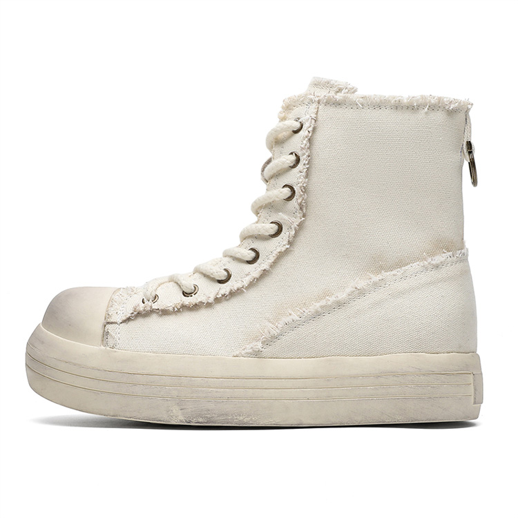 

YEDANI Высокие кеды из холста унисекс бежевые, цвет Beige