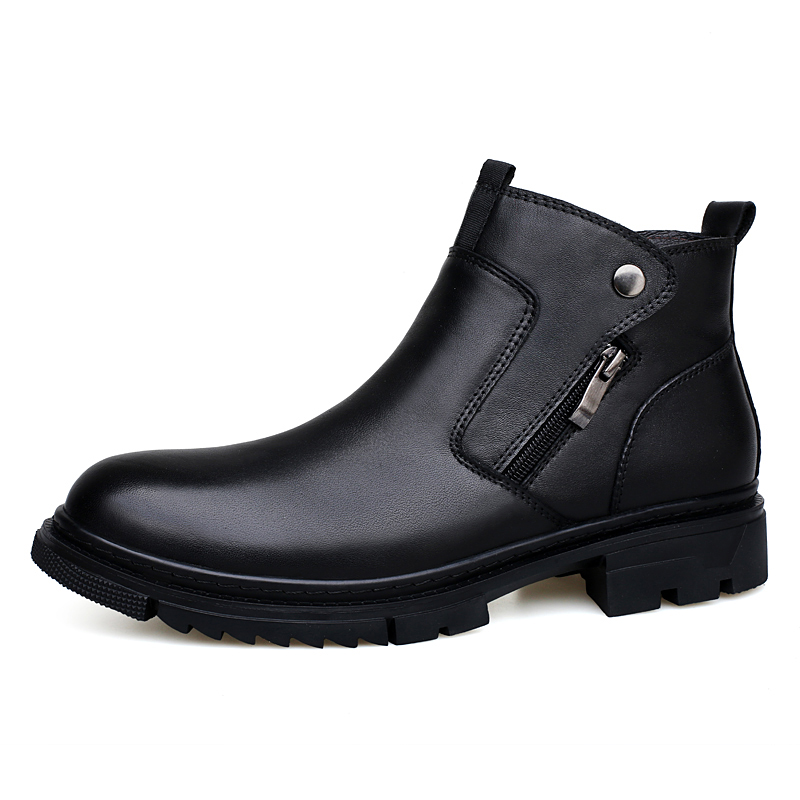 

Bull Thunder Черные утепленные мужские ботинки на платформе, цвет Black Insulated Shoes