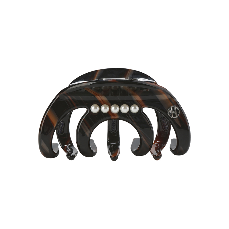 

Ацетатная заколка для волос Women's ELLE, amber черный коричневый