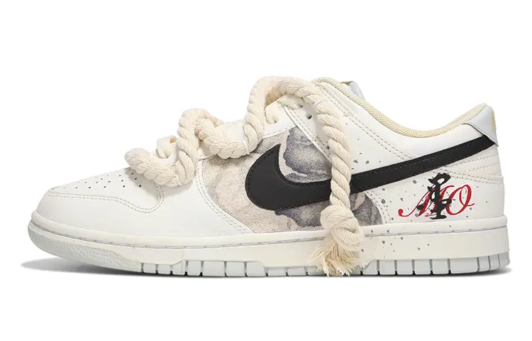 

Кроссовки Nike Dunk Skateboarding Shoes Men Low-top Beige/Gray, цвет Off White