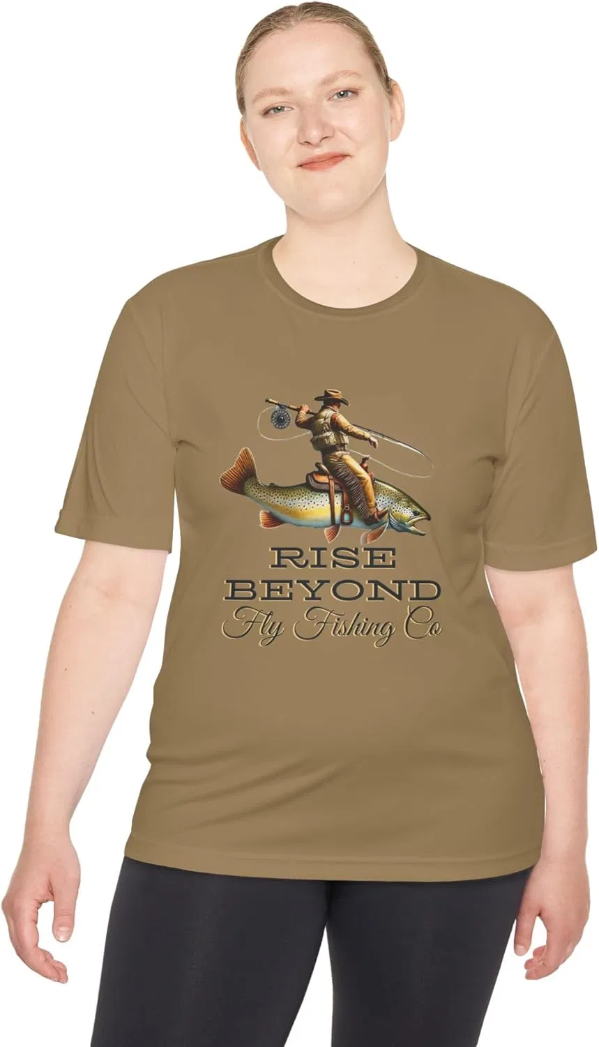 Футболка с принтом Cowboy Trout, Coyote Brown — фото 4