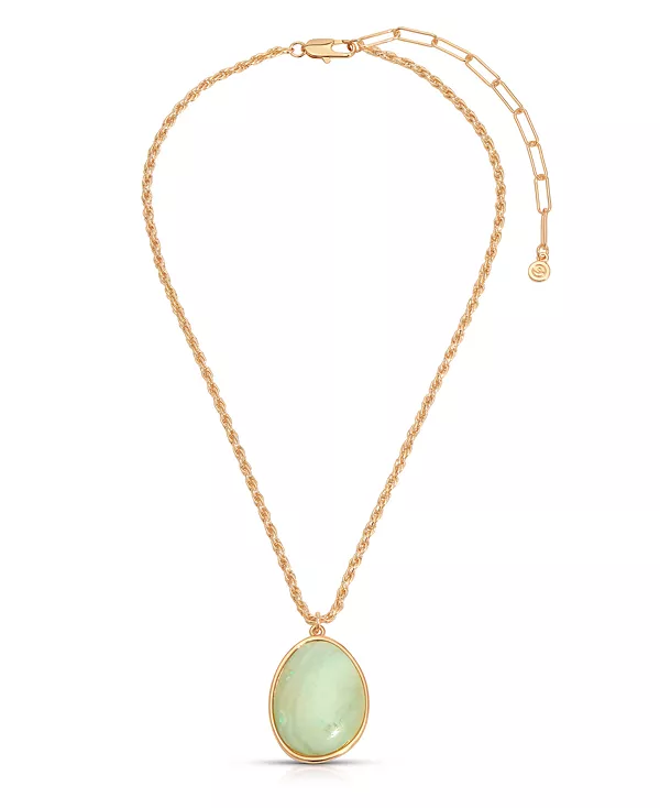 

Ожерелье с подвеской из амазонита Ettika, gold